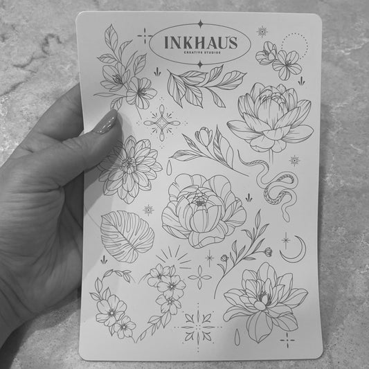 SCRIPT & FLORAL PRACTICE SKIN