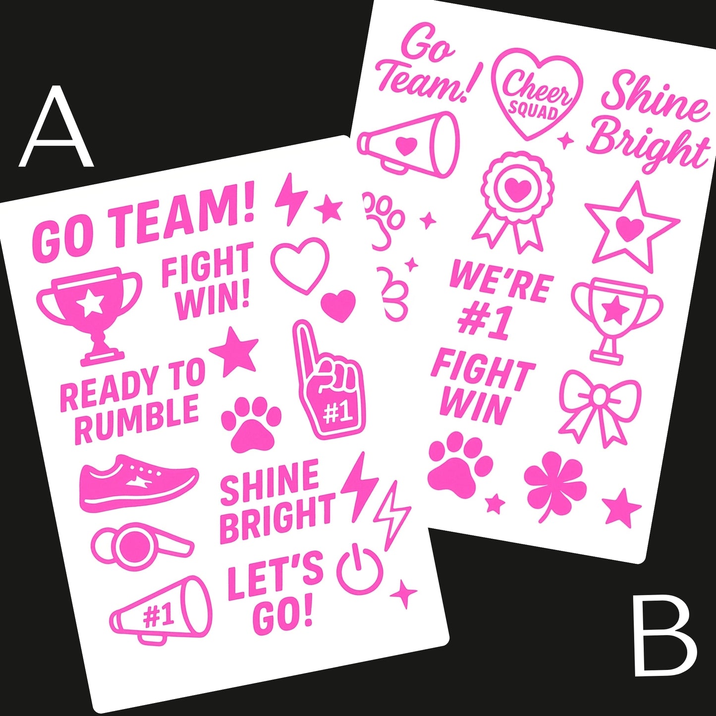 Sports / Swimming Carnival Temporary Tattoo A6