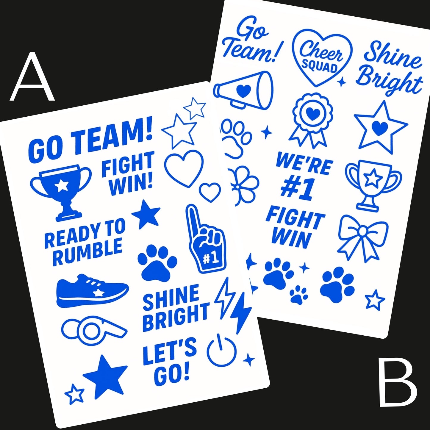Sports / Swimming Carnival Temporary Tattoo A6