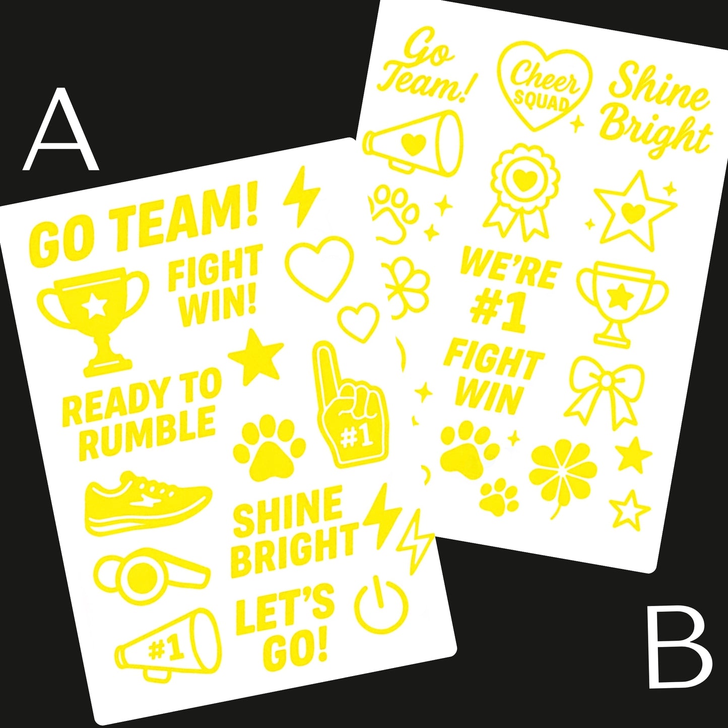 Sports / Swimming Carnival Temporary Tattoo A6