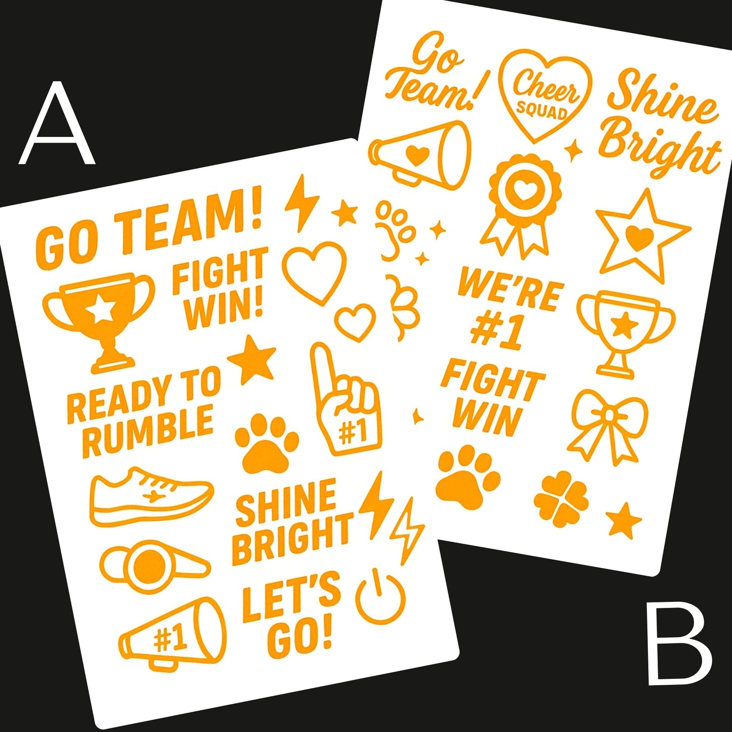 Sports / Swimming Carnival Temporary Tattoo A6