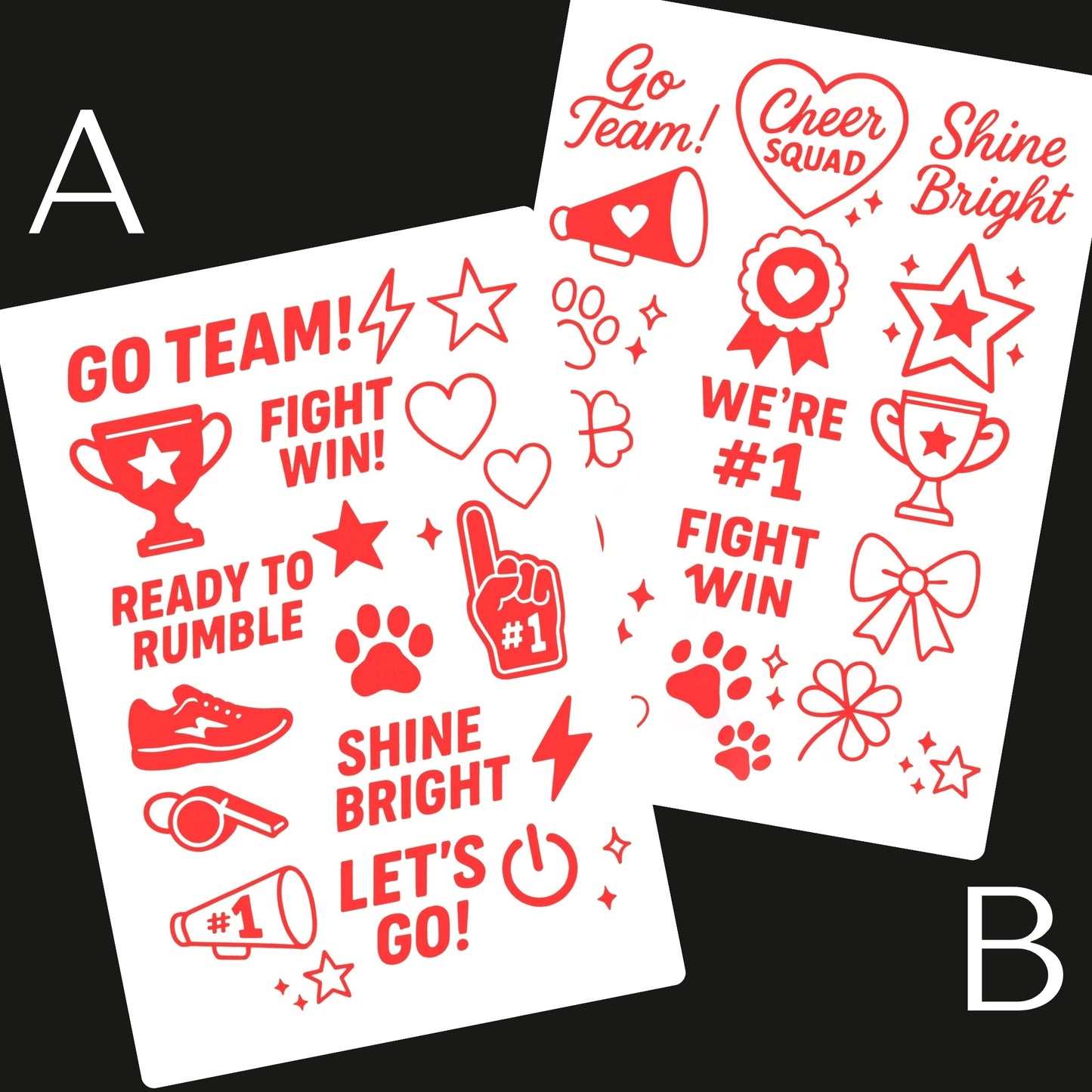 Sports / Swimming Carnival Temporary Tattoo A6