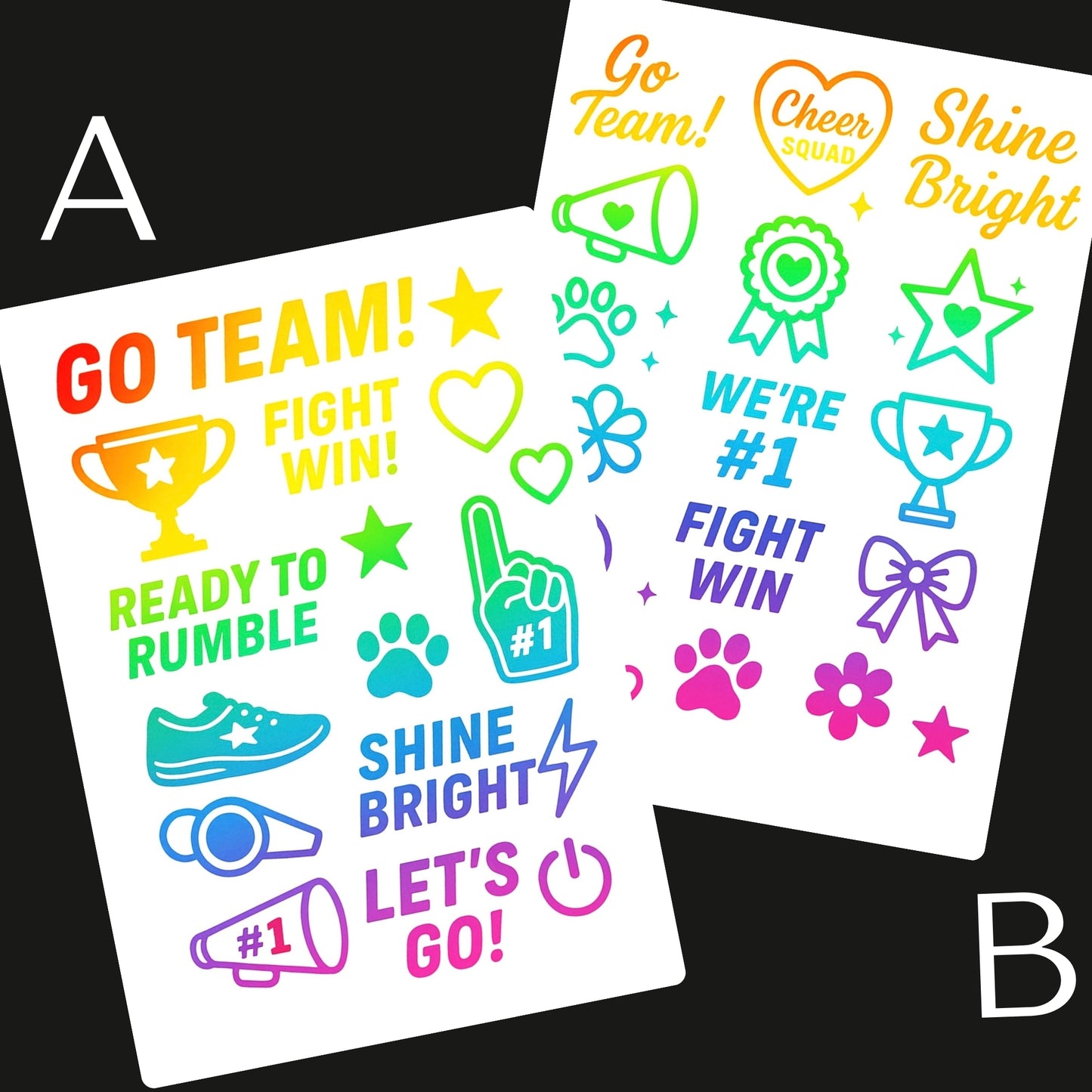 Sports / Swimming Carnival Temporary Tattoo A6