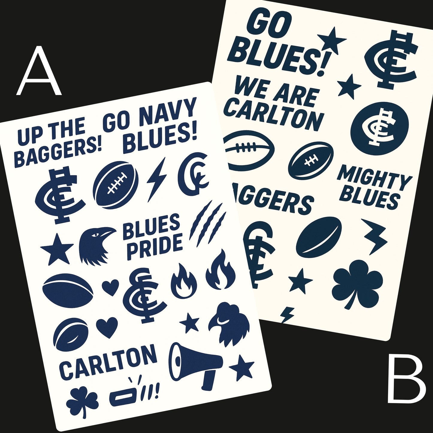 AFL Football Teams Temporary Tattoos A6