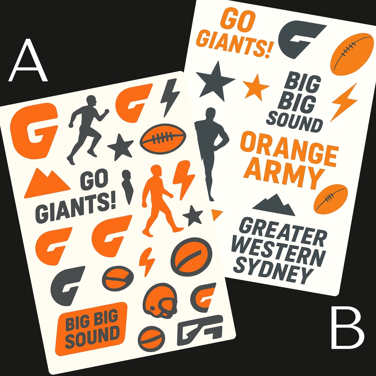 AFL Football Teams Temporary Tattoos A6