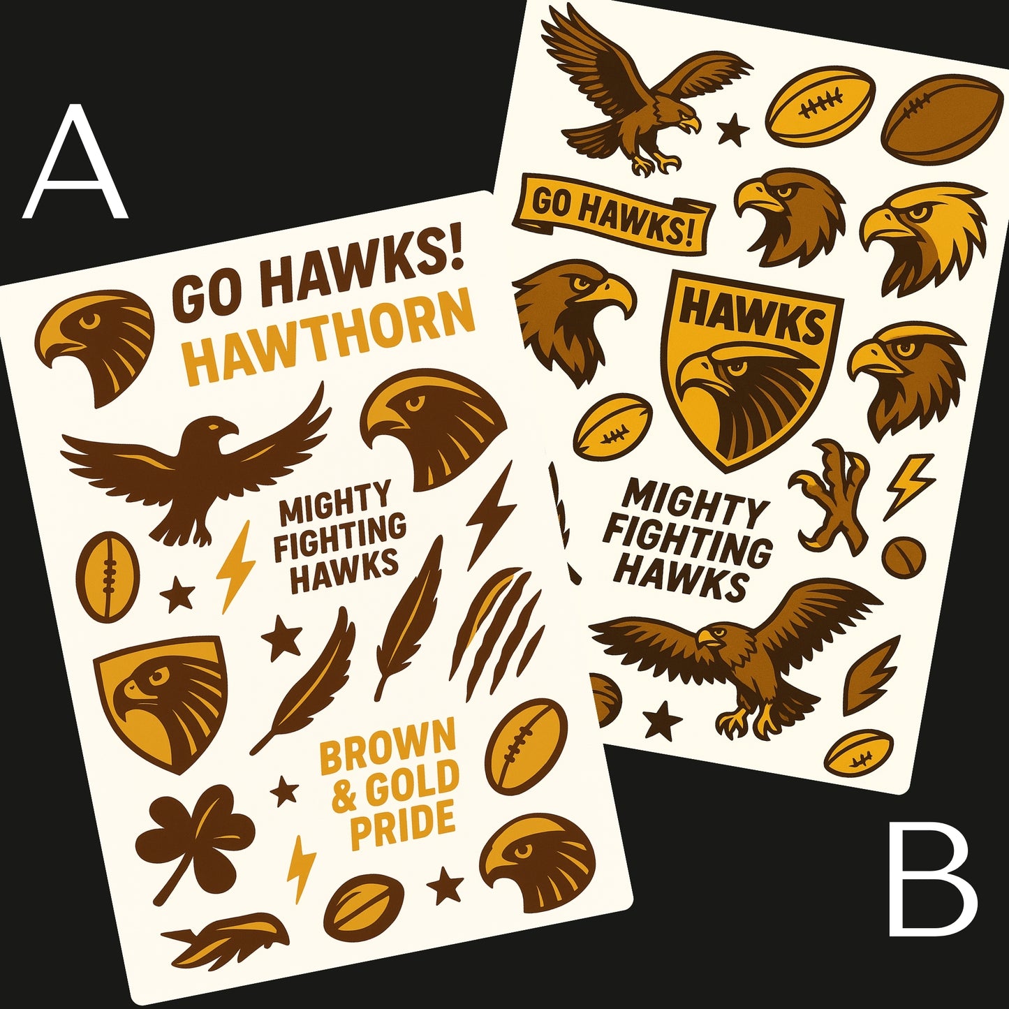 AFL Football Teams Temporary Tattoos A6
