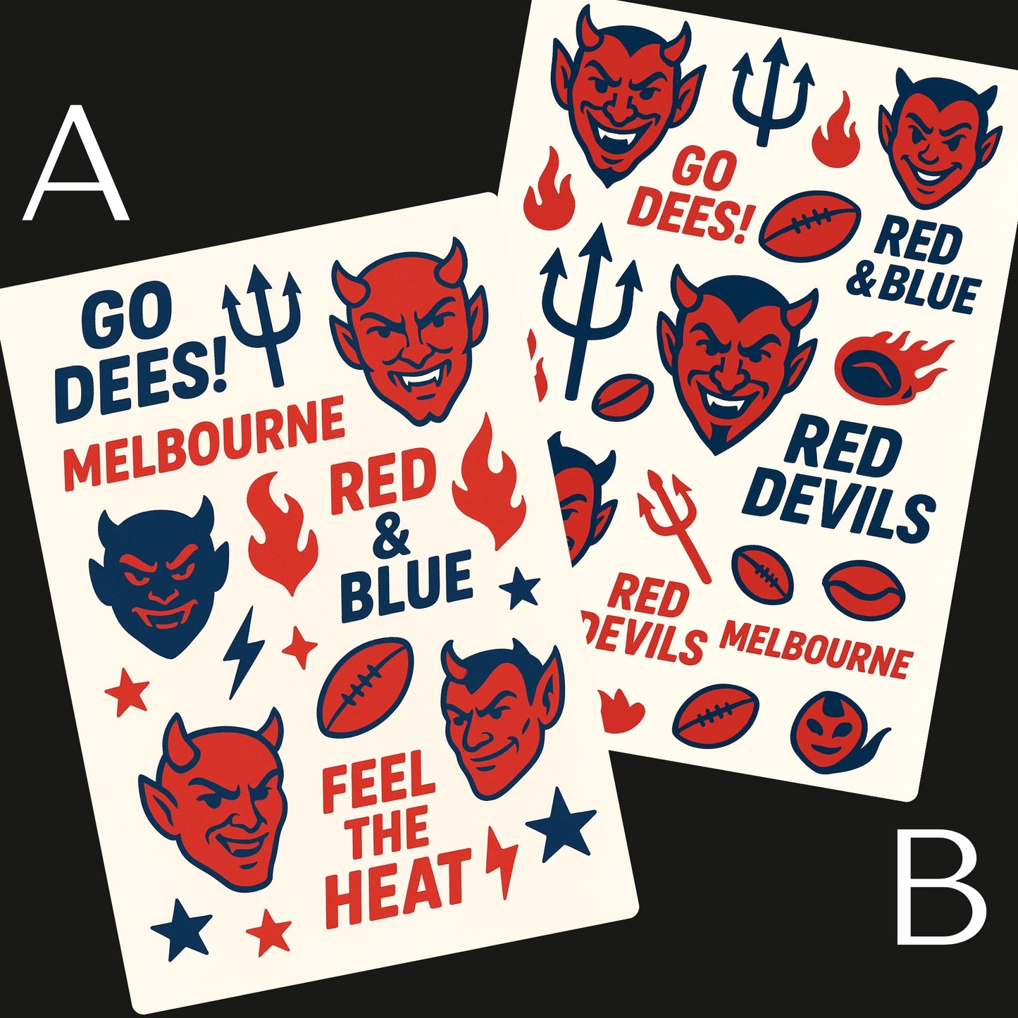 AFL Football Teams Temporary Tattoos A6