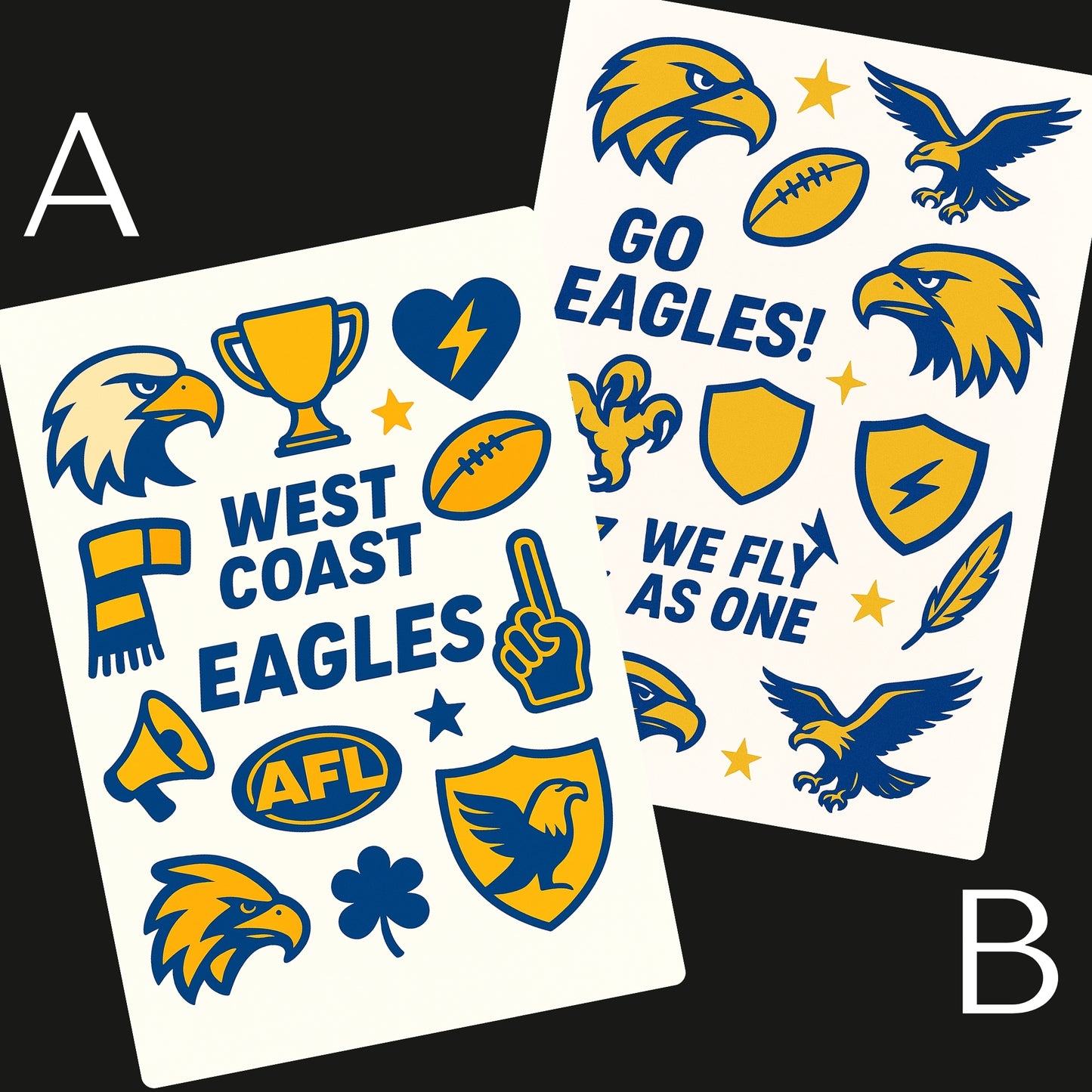 AFL Football Teams Temporary Tattoos A6