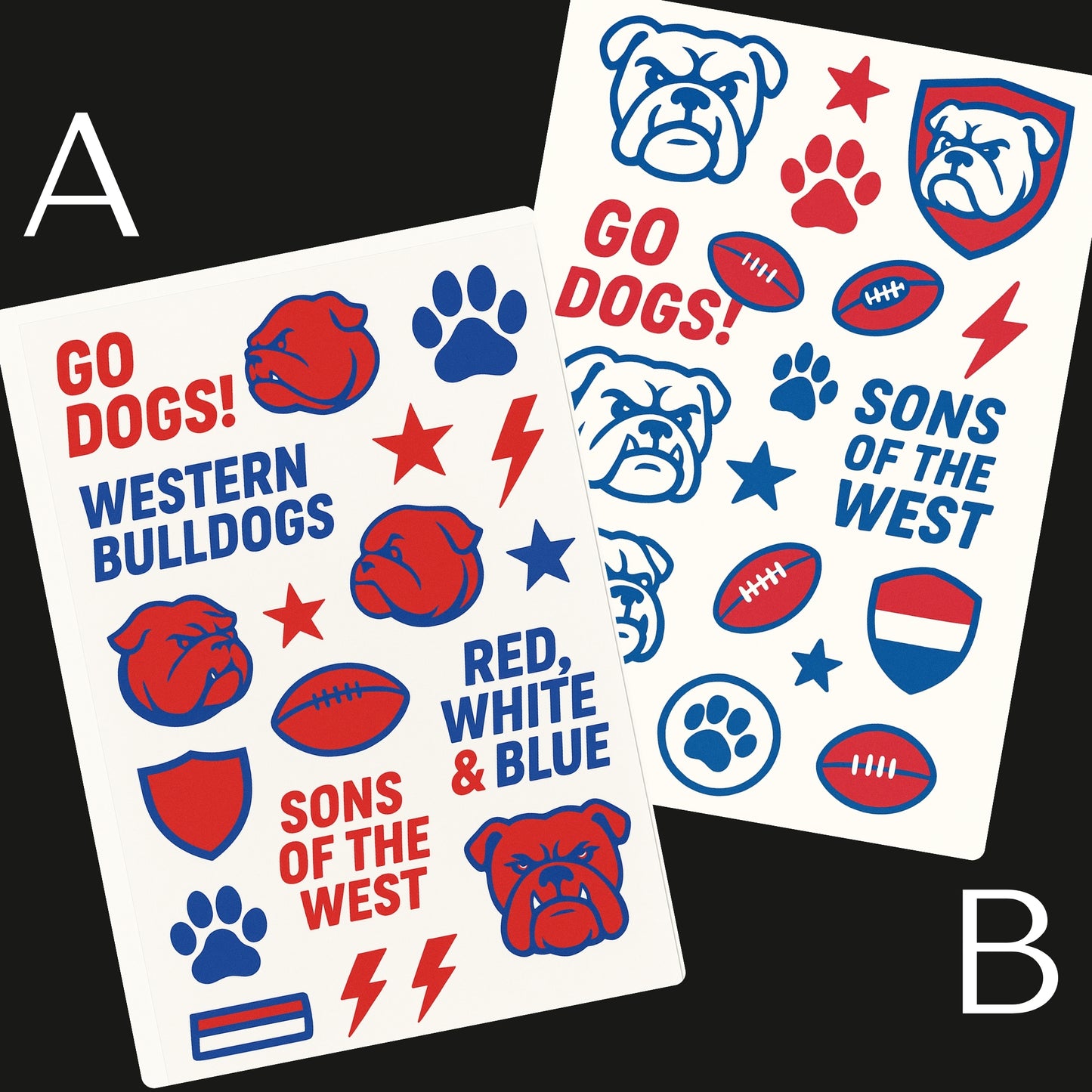 AFL Football Teams Temporary Tattoos A6