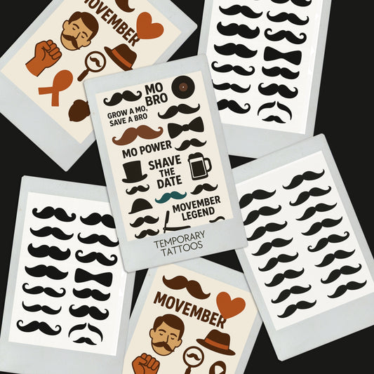 Movember Temporary Tattoos A6