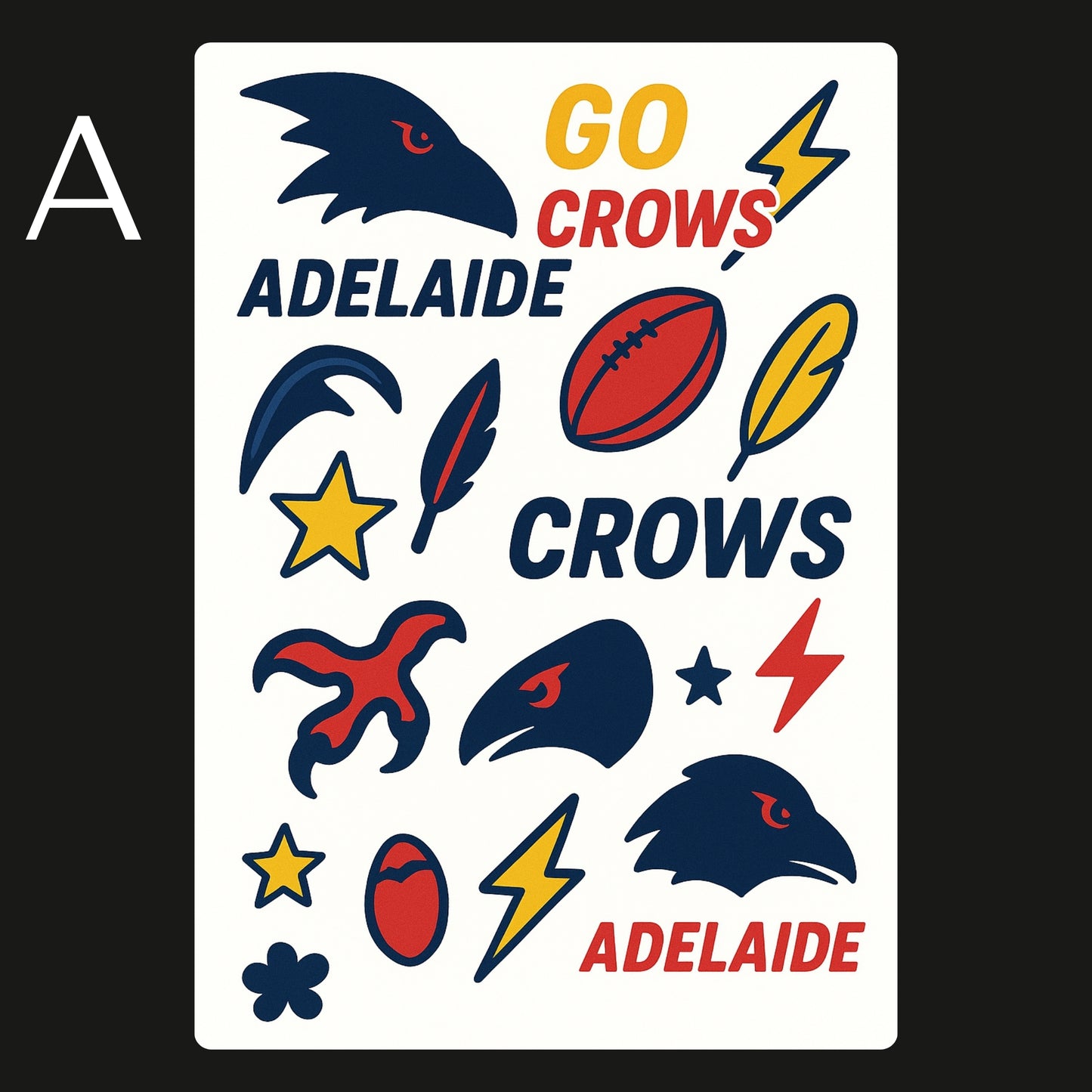 AFL Football Teams Temporary Tattoos A6