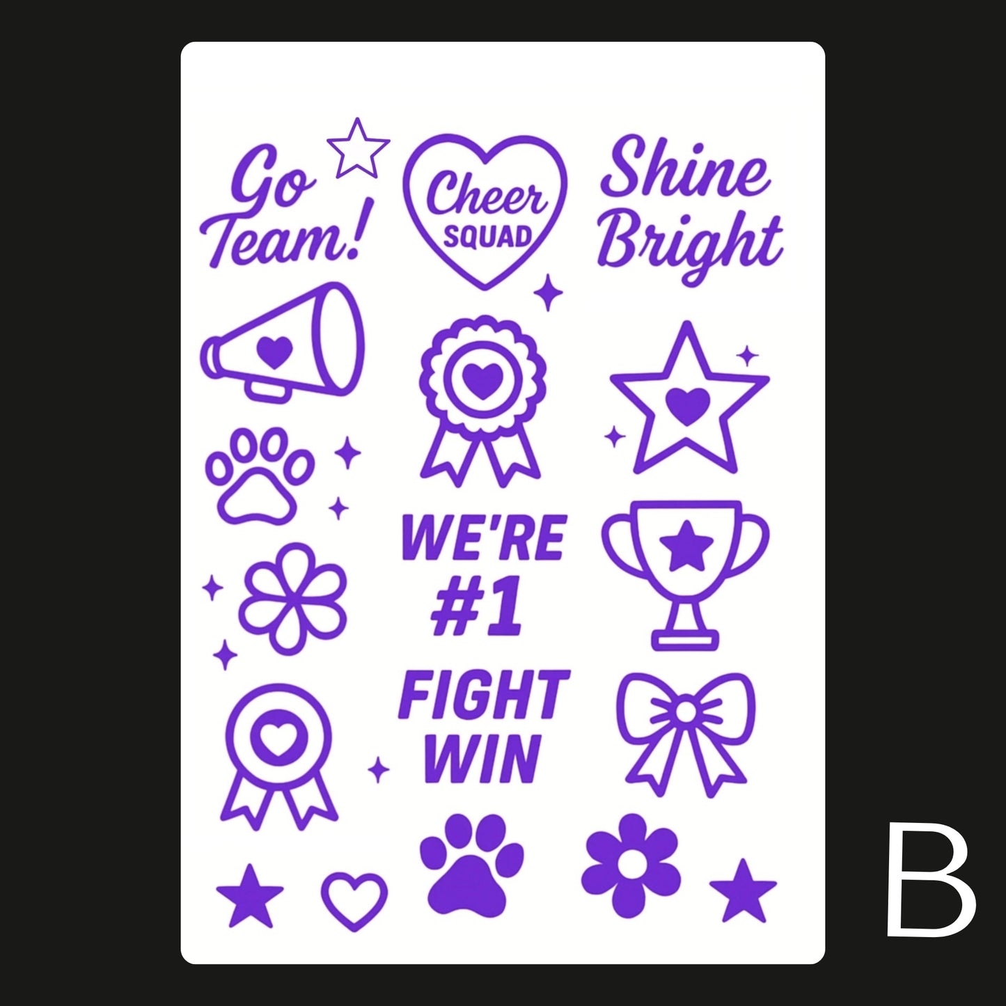 Sports / Swimming Carnival Temporary Tattoo A6
