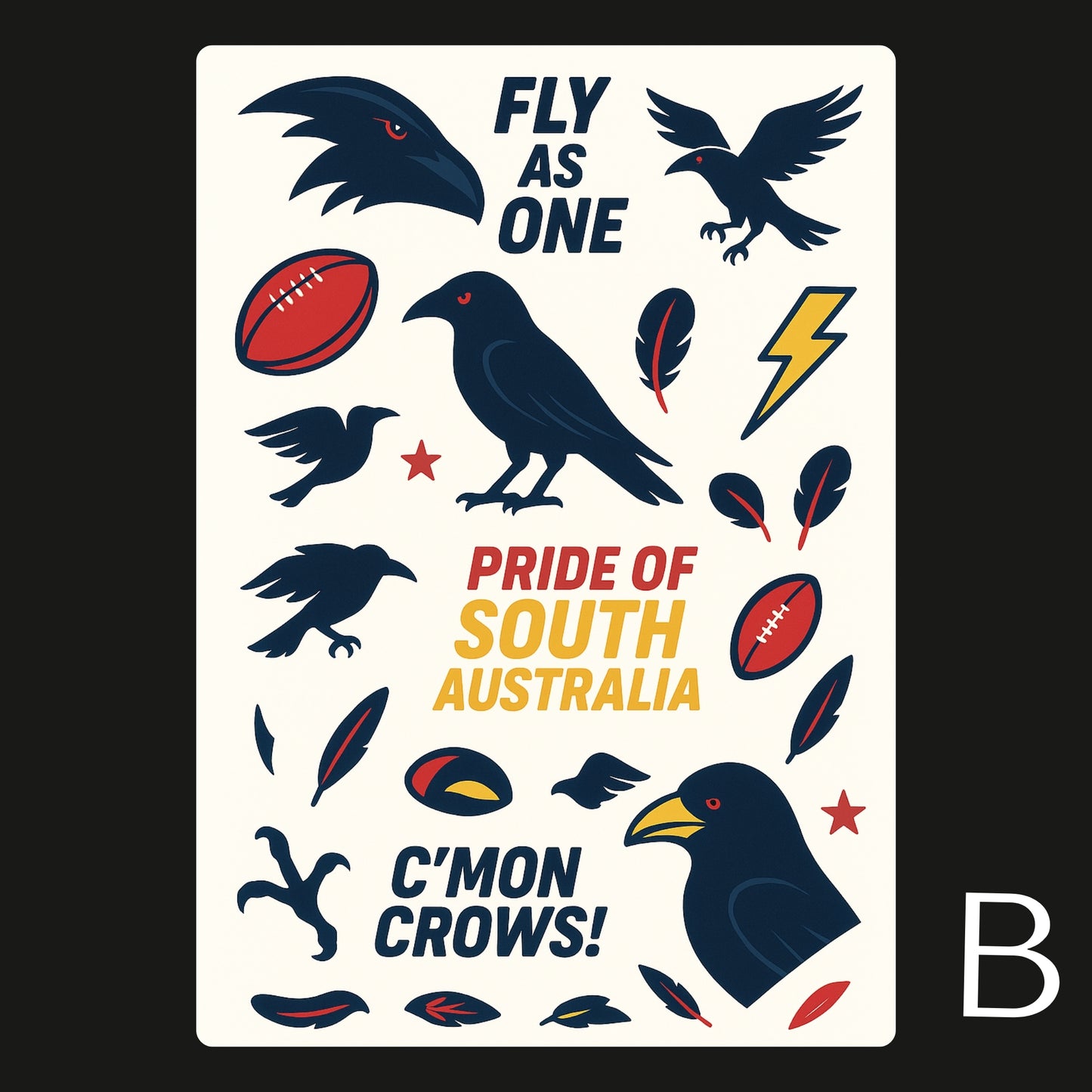AFL Football Teams Temporary Tattoos A6