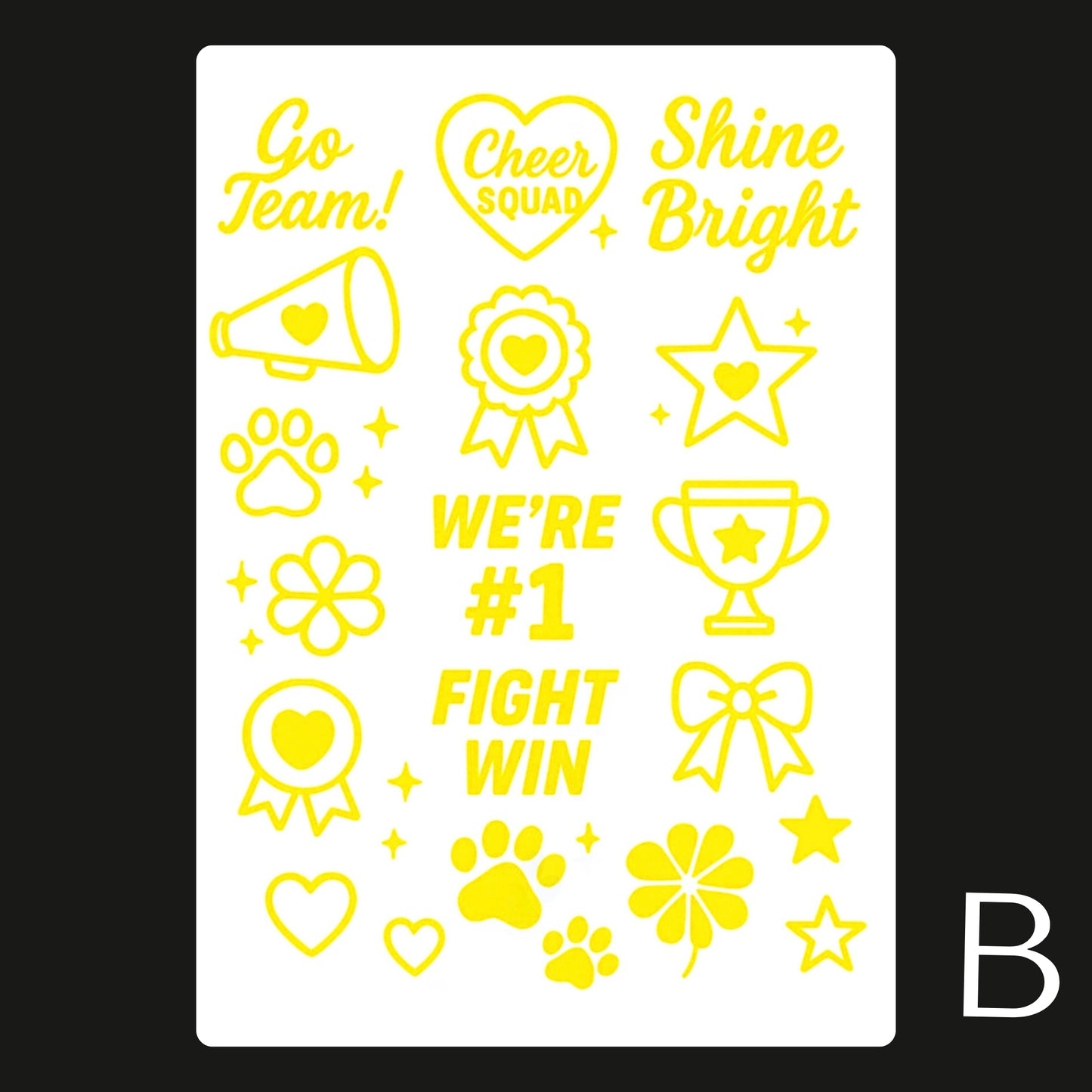Sports / Swimming Carnival Temporary Tattoo A6