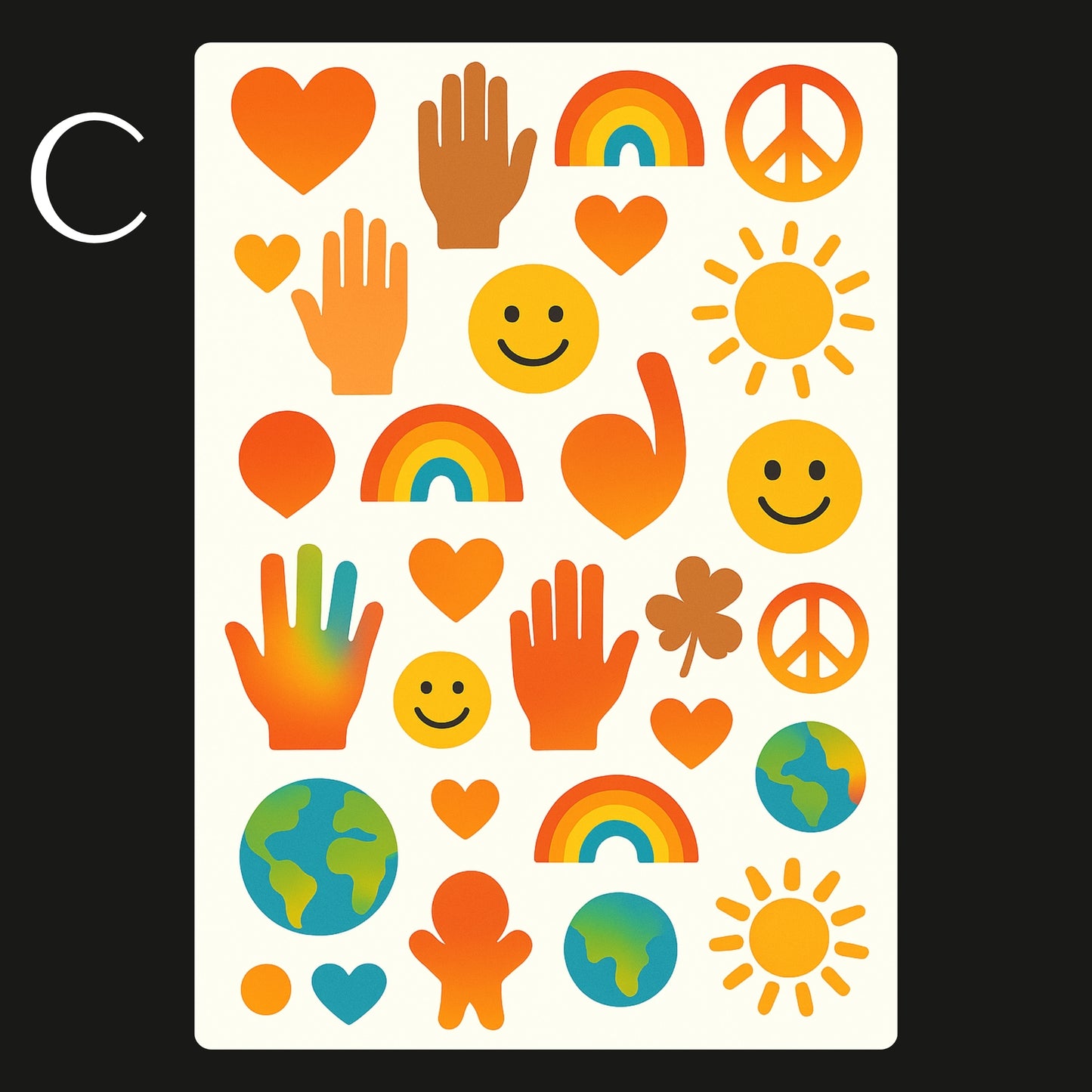 Harmony Day Temporary Tattoos A6