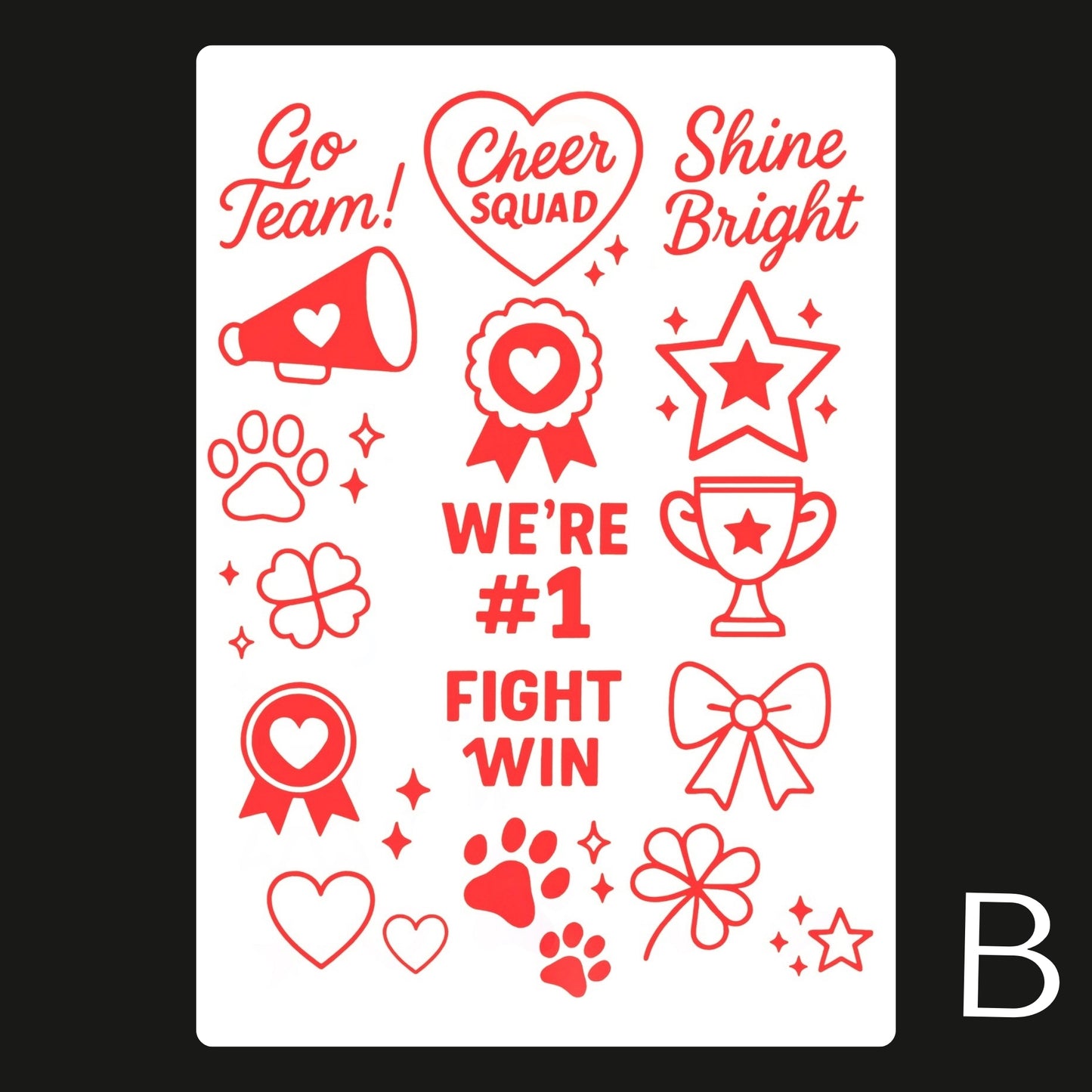 Sports / Swimming Carnival Temporary Tattoo A6
