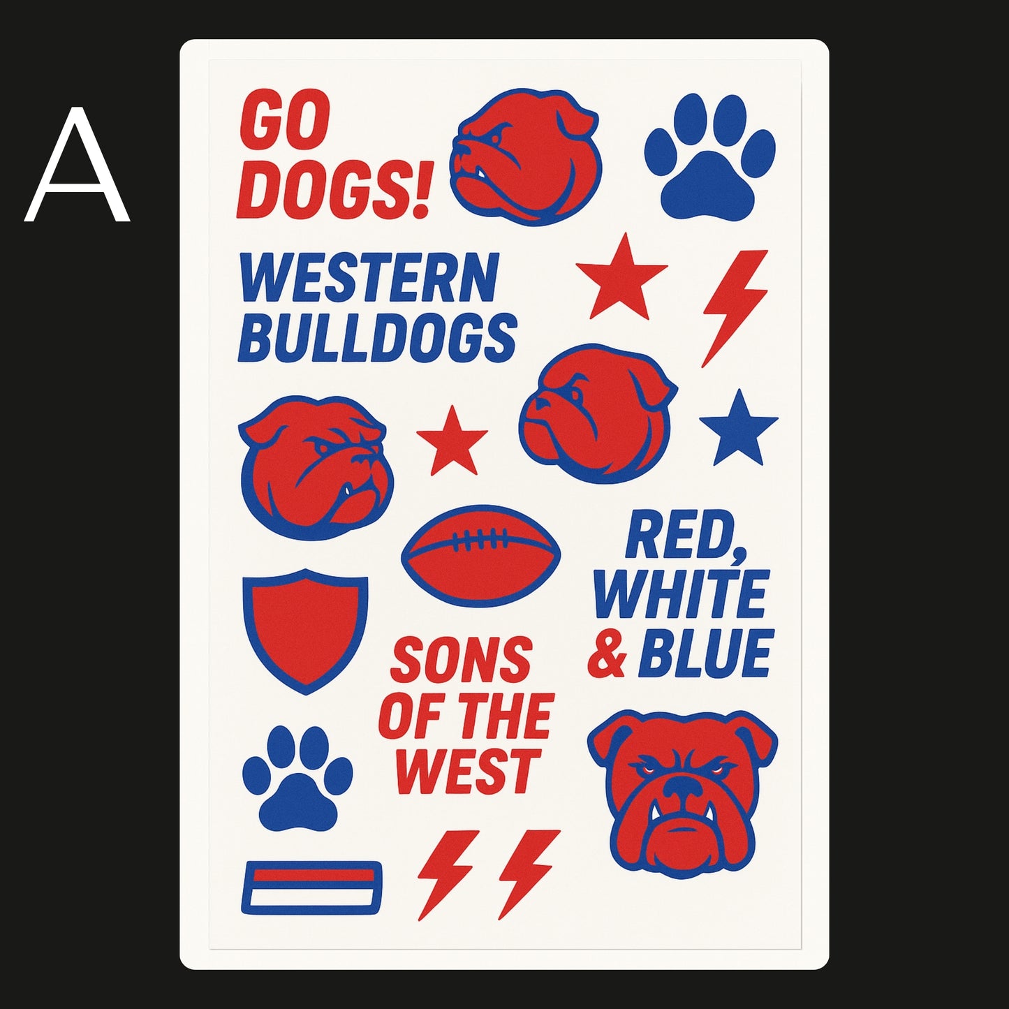 AFL Football Teams Temporary Tattoos A6