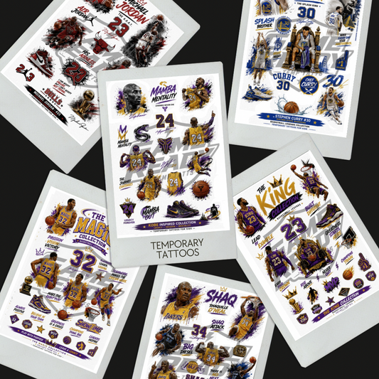 A5 Basketball Superstar Temporary Tattoos