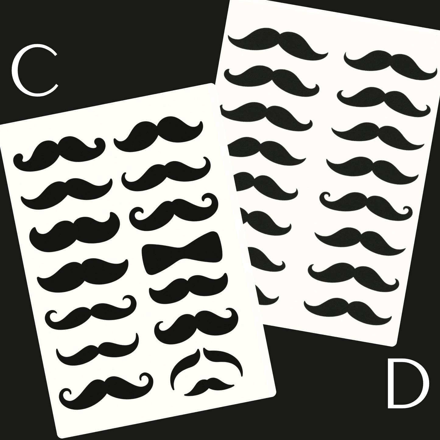 Movember Temporary Tattoos A6