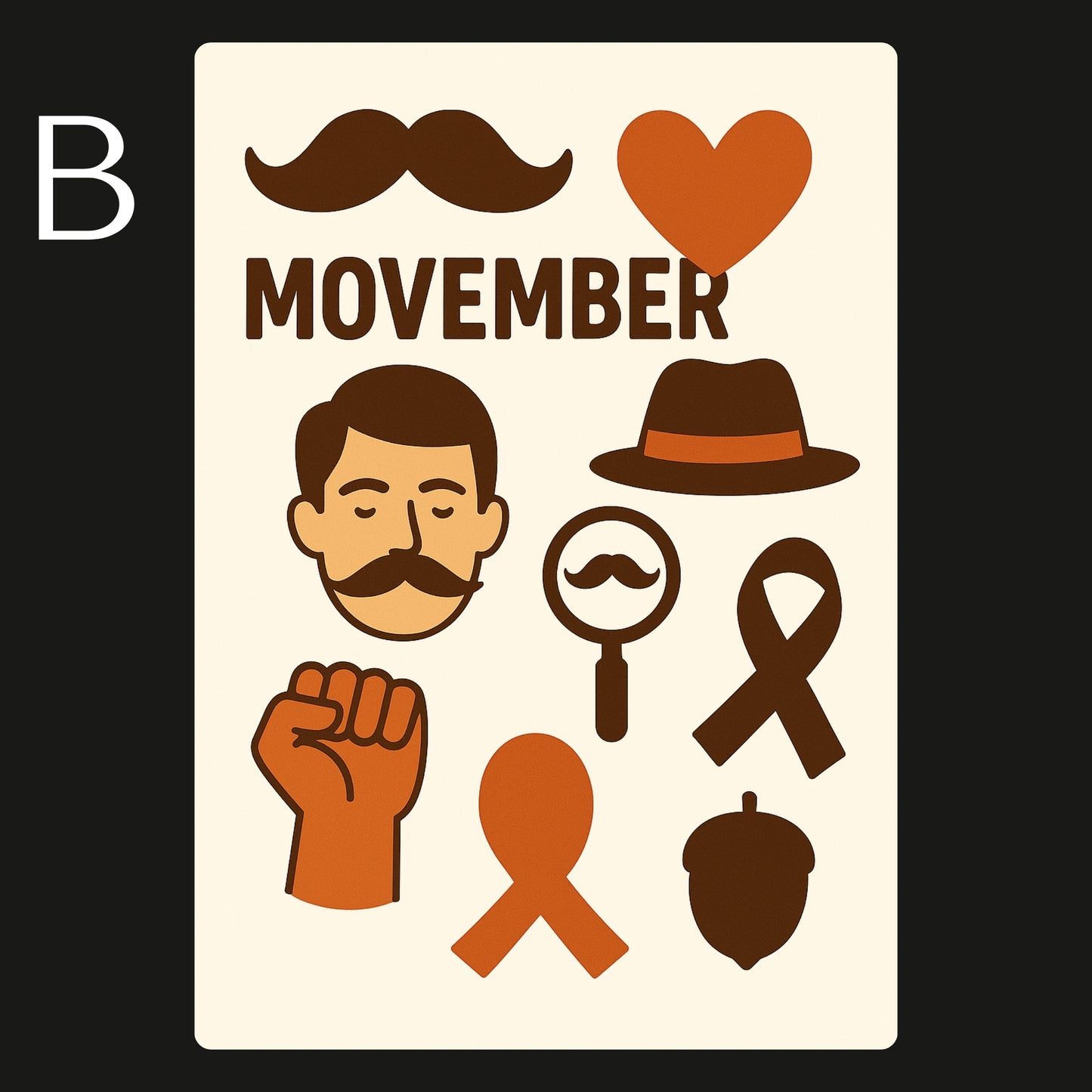 Movember Temporary Tattoos A6