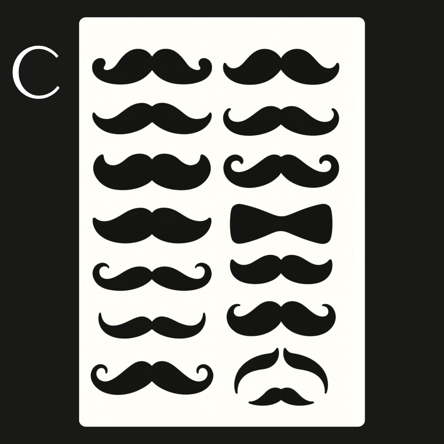 Movember Temporary Tattoos A6