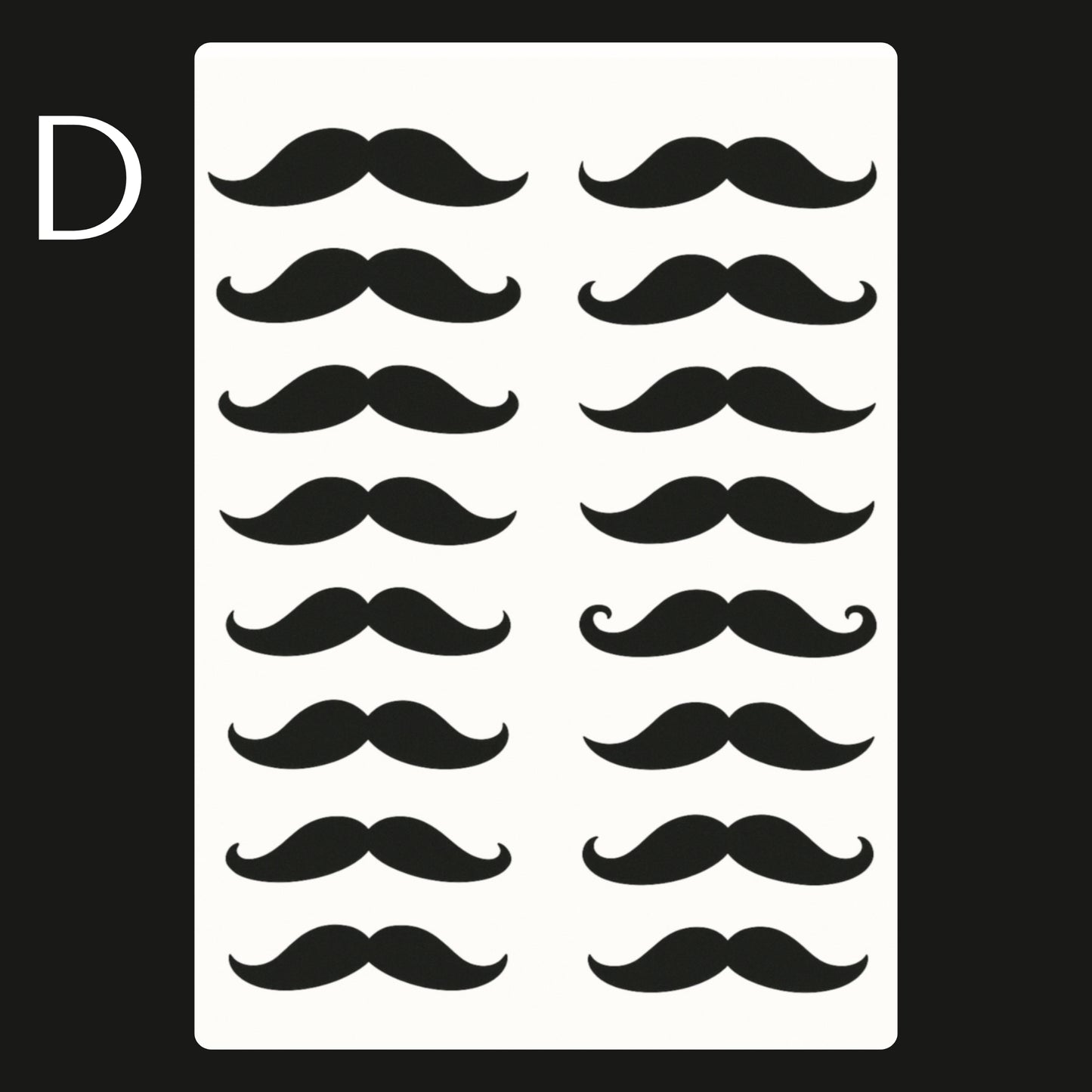 Movember Temporary Tattoos A6