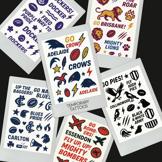AFL Football Teams Temporary Tattoos A6