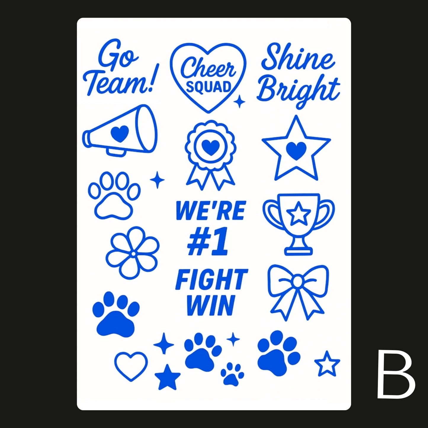 Sports / Swimming Carnival Temporary Tattoo A6