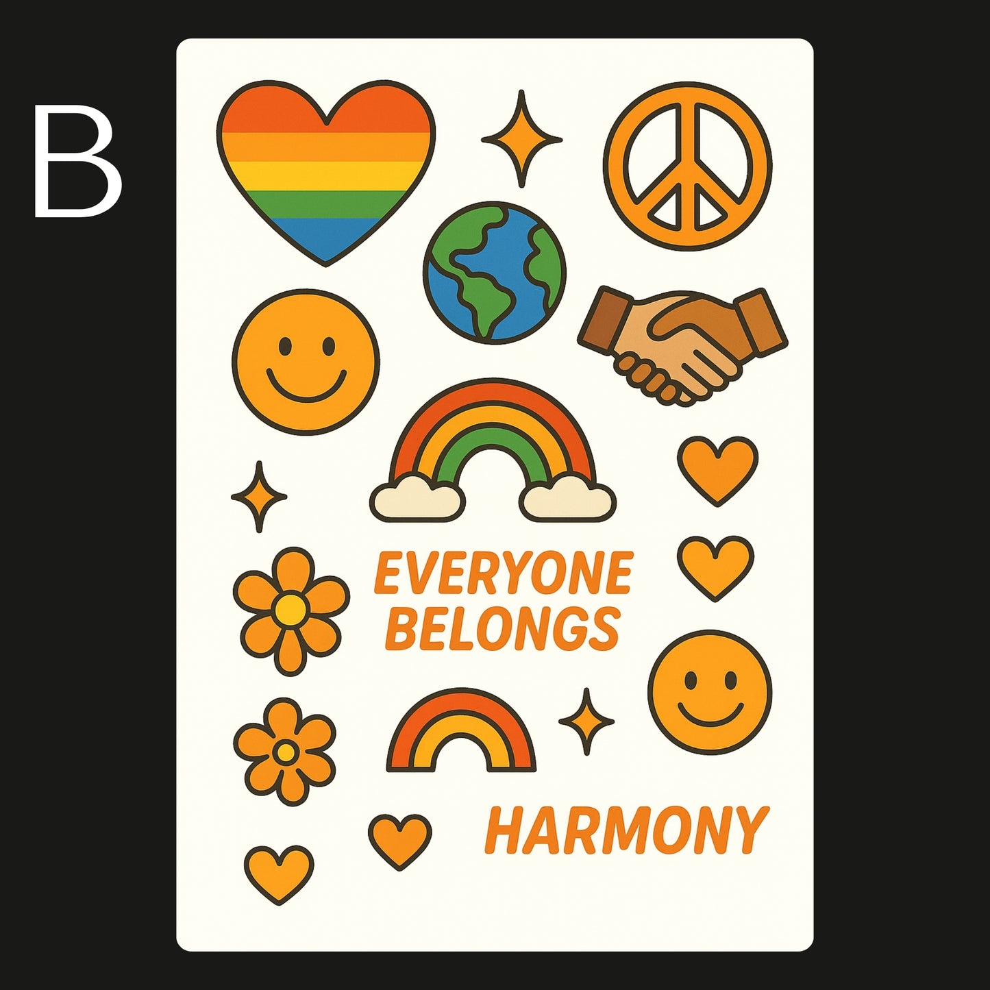 Harmony Day Temporary Tattoos A6