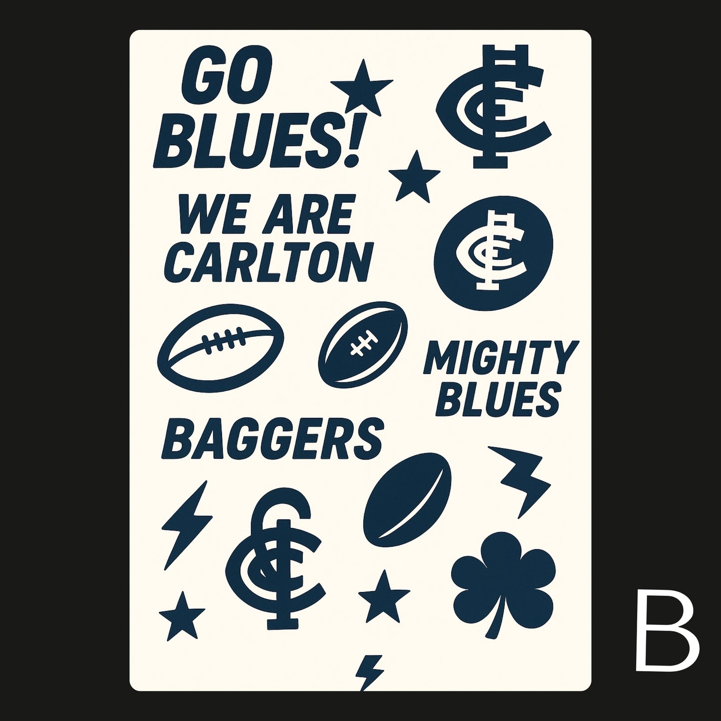 AFL Football Teams Temporary Tattoos A6