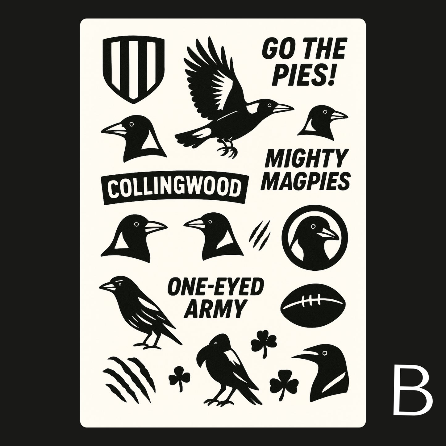 AFL Football Teams Temporary Tattoos A6