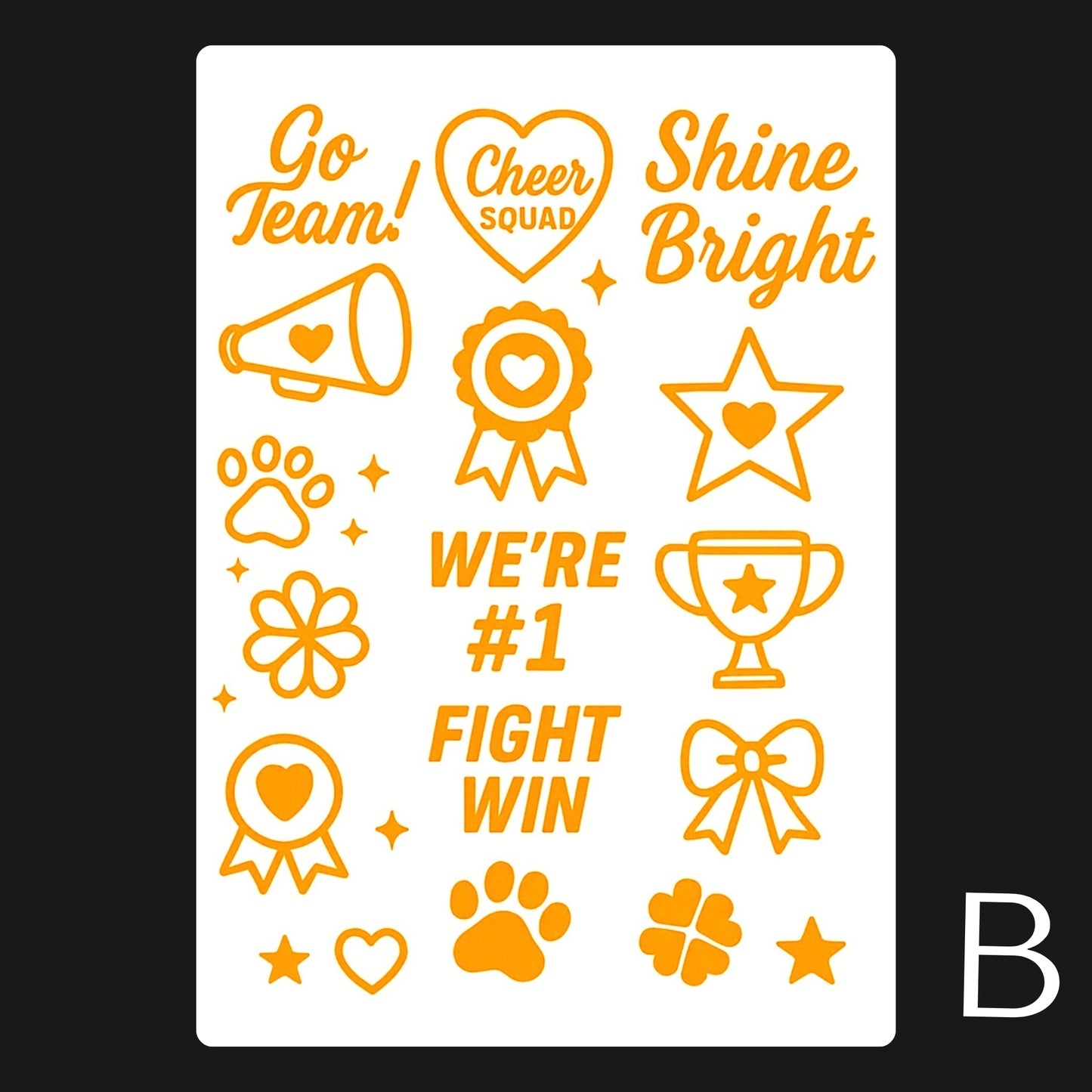 Sports / Swimming Carnival Temporary Tattoo A6