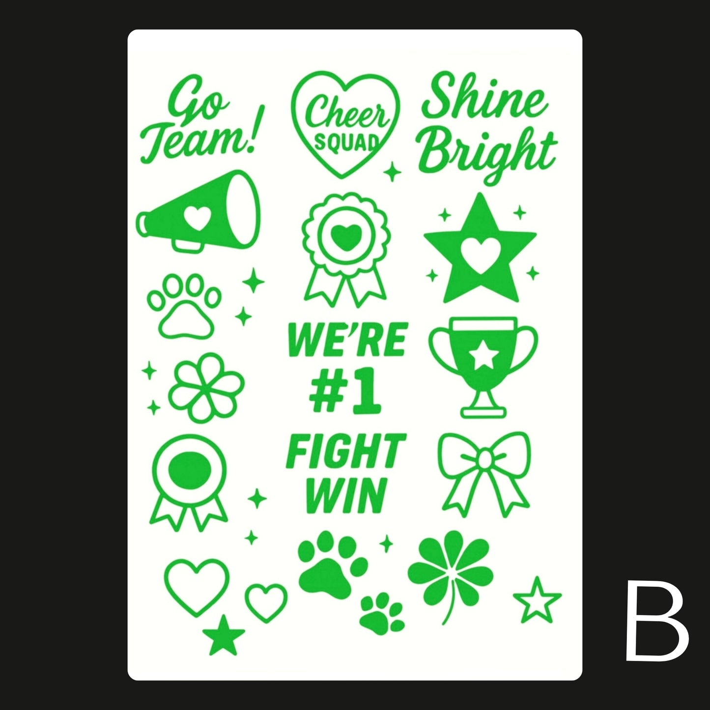 Sports / Swimming Carnival Temporary Tattoo A6