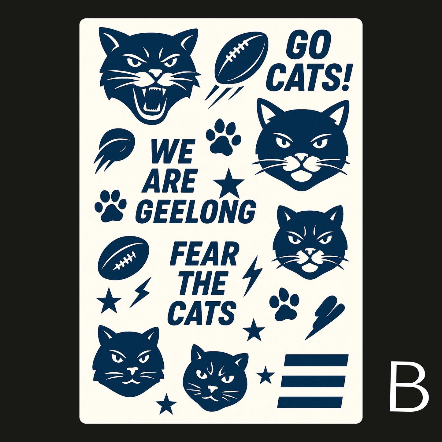 AFL Football Teams Temporary Tattoos A6