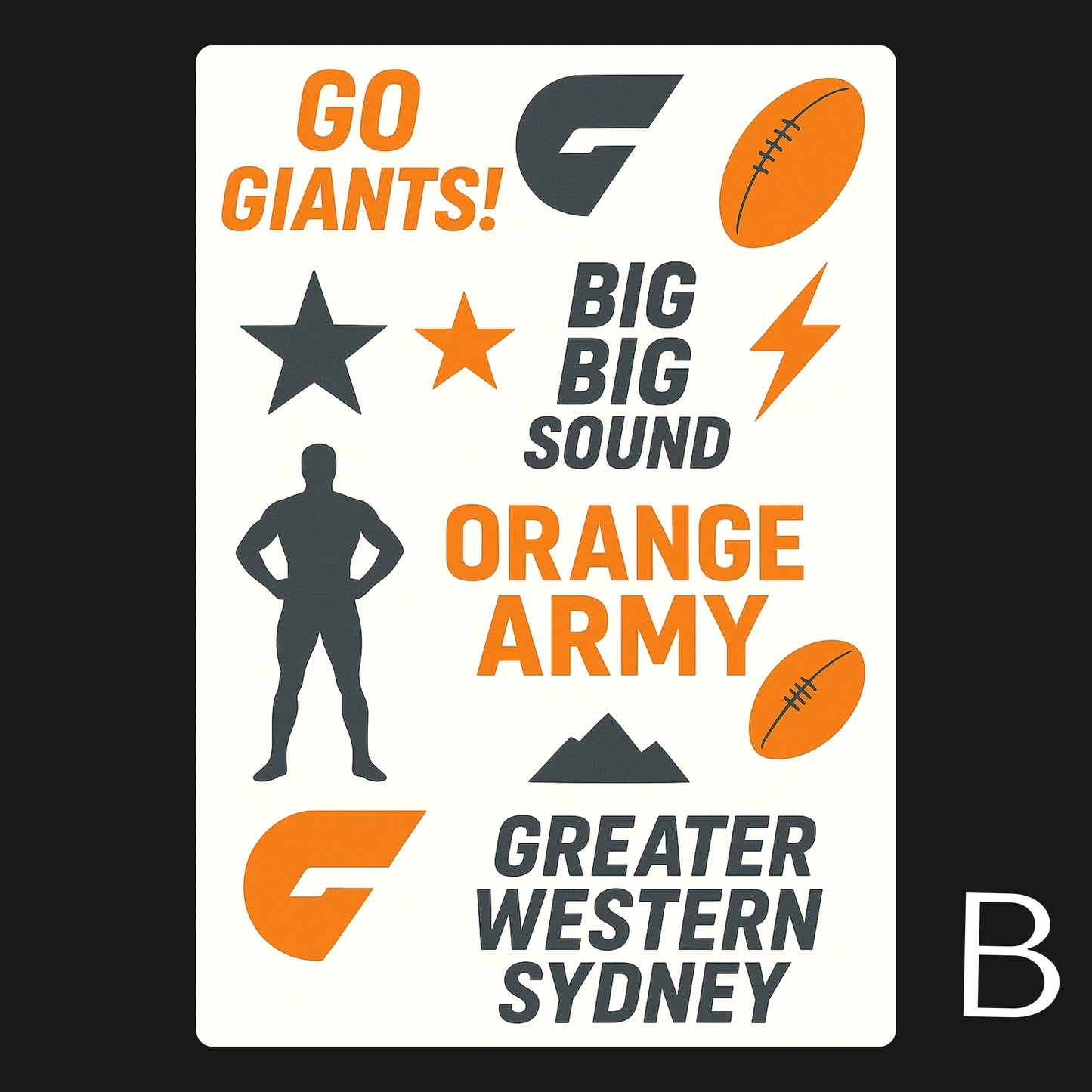 AFL Football Teams Temporary Tattoos A6