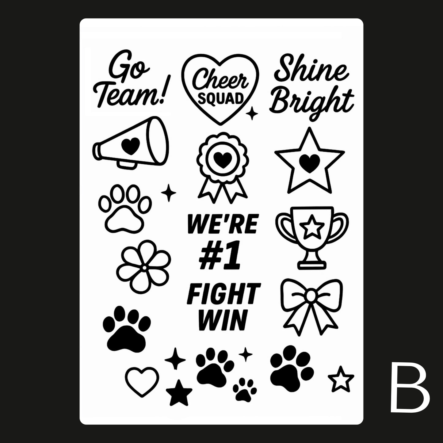 Sports / Swimming Carnival Temporary Tattoo A6