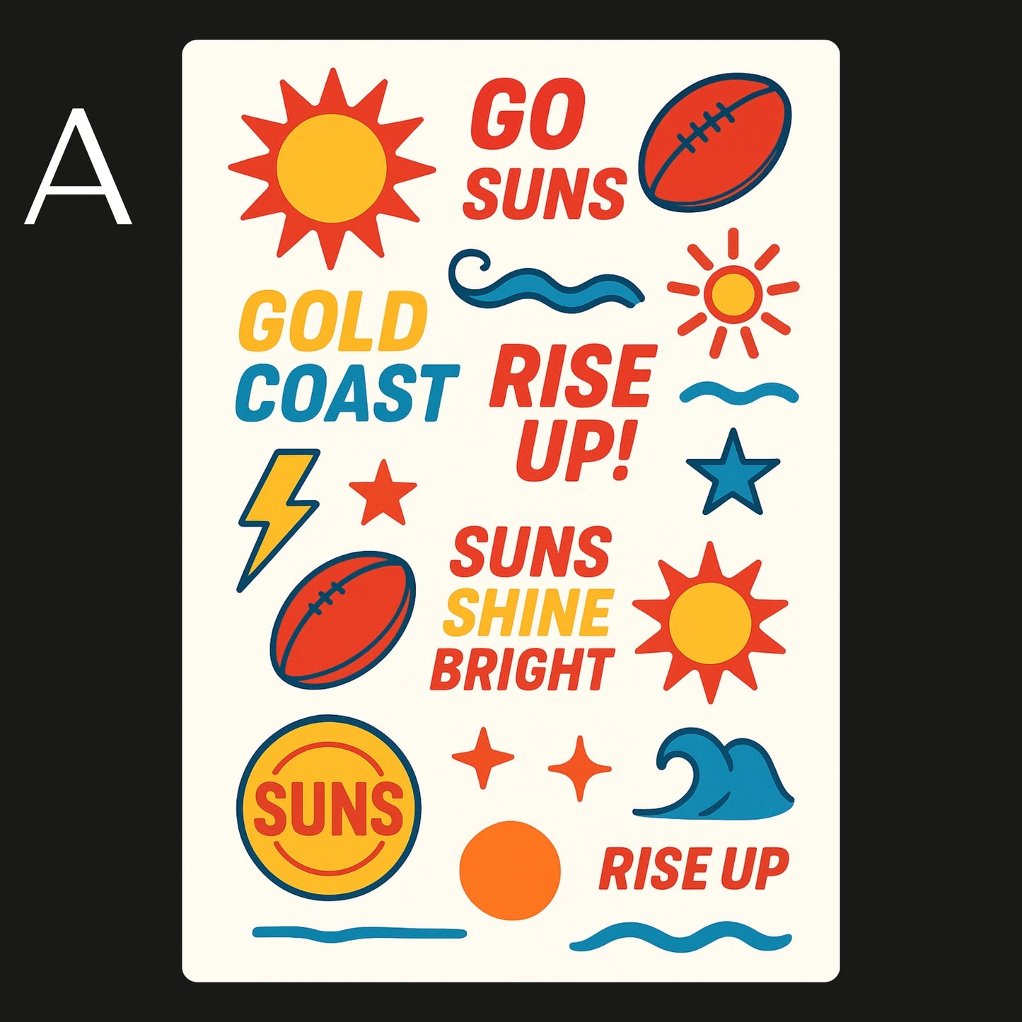 AFL Football Teams Temporary Tattoos A6