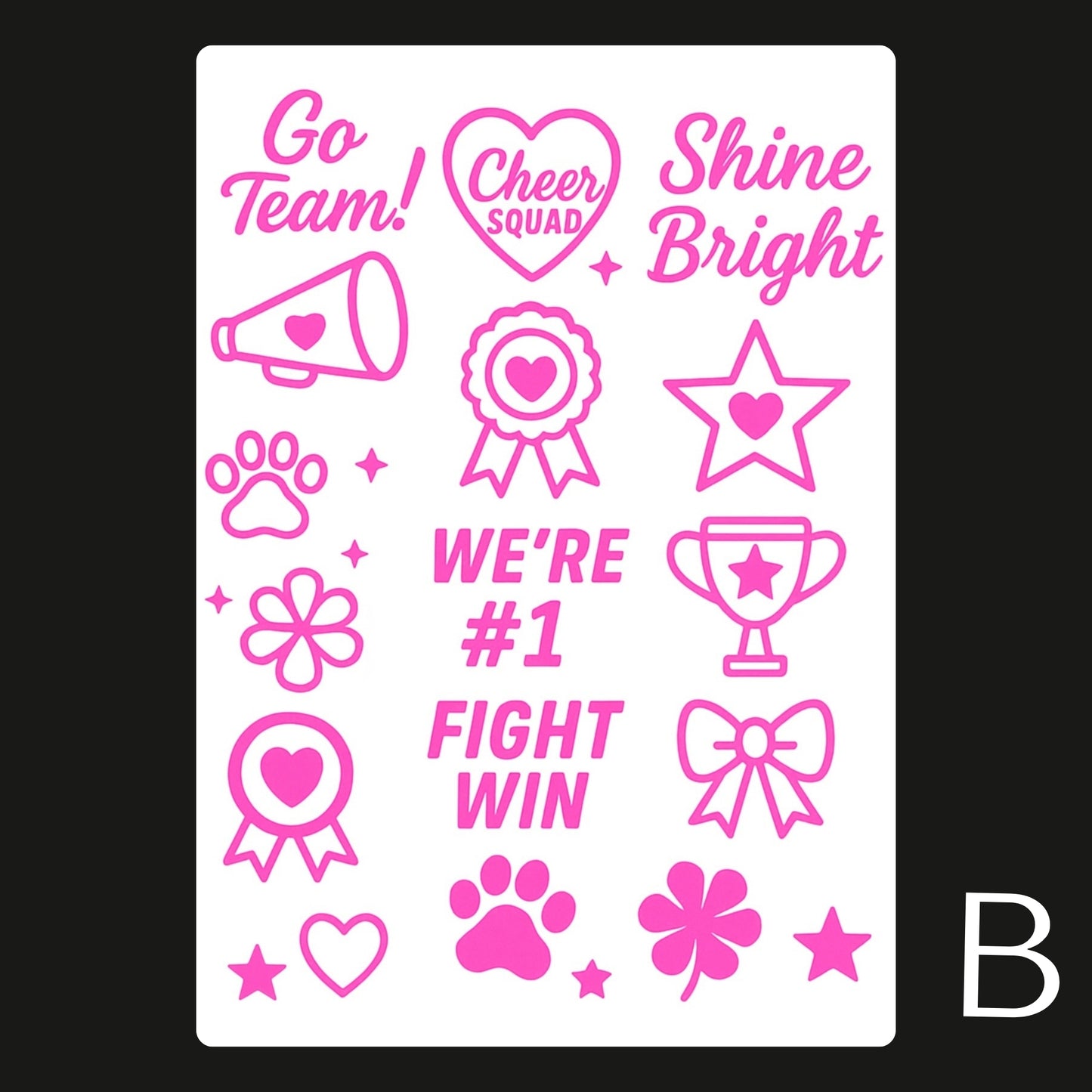 Sports / Swimming Carnival Temporary Tattoo A6