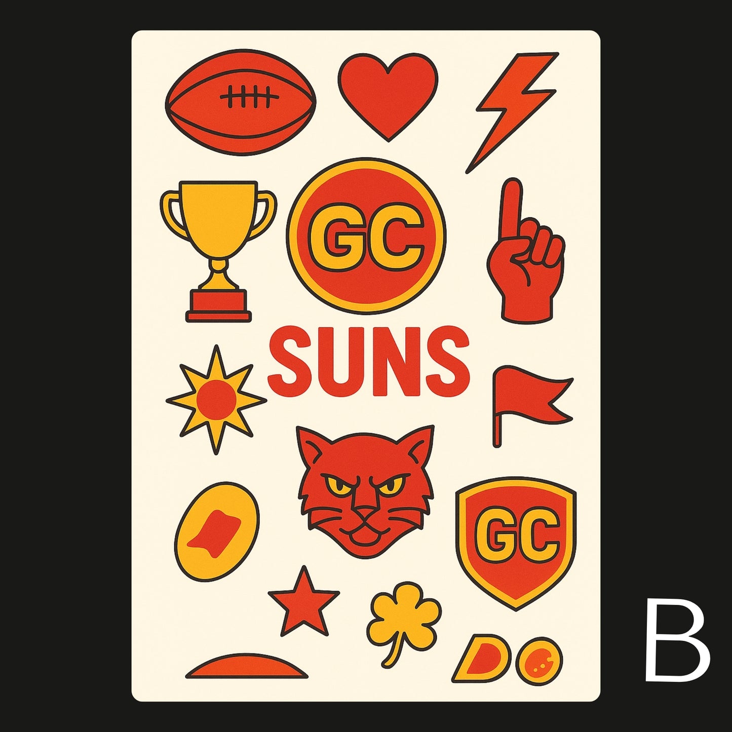 AFL Football Teams Temporary Tattoos A6