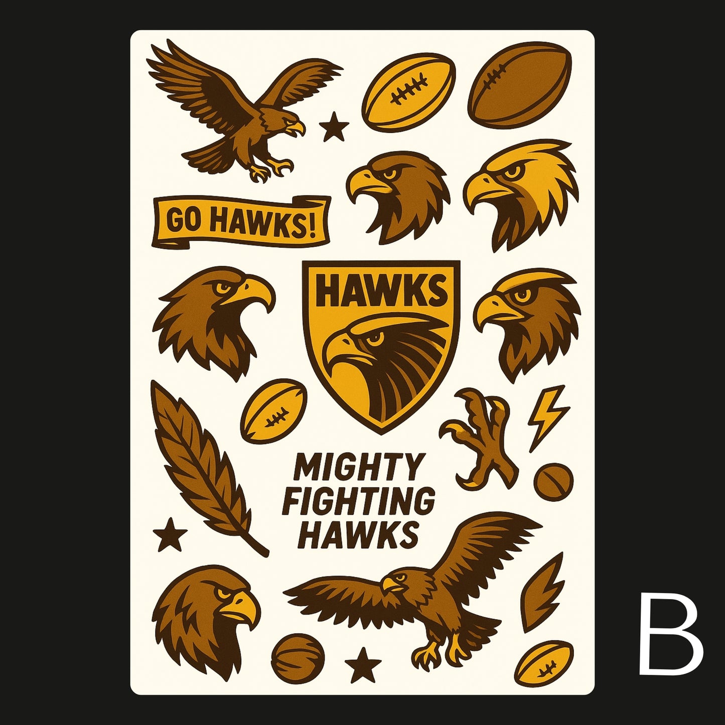 AFL Football Teams Temporary Tattoos A6