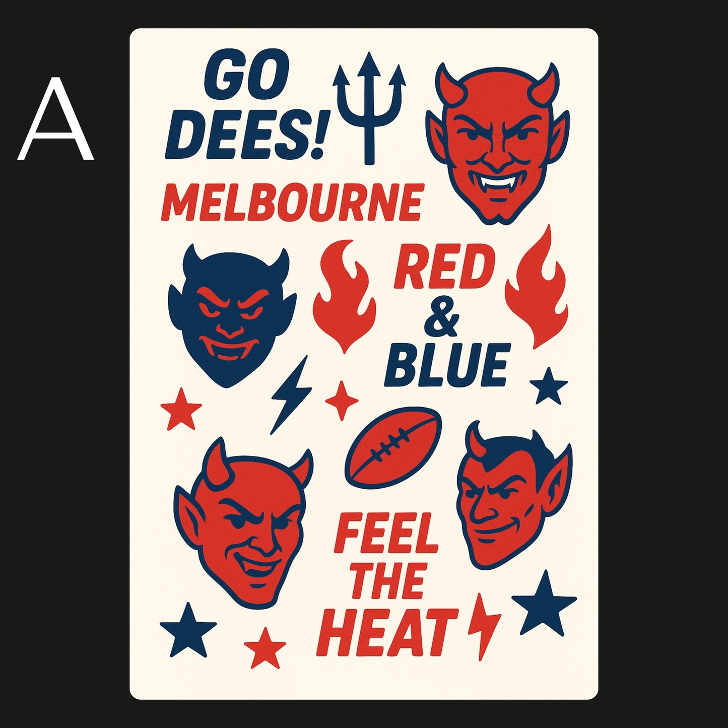 AFL Football Teams Temporary Tattoos A6