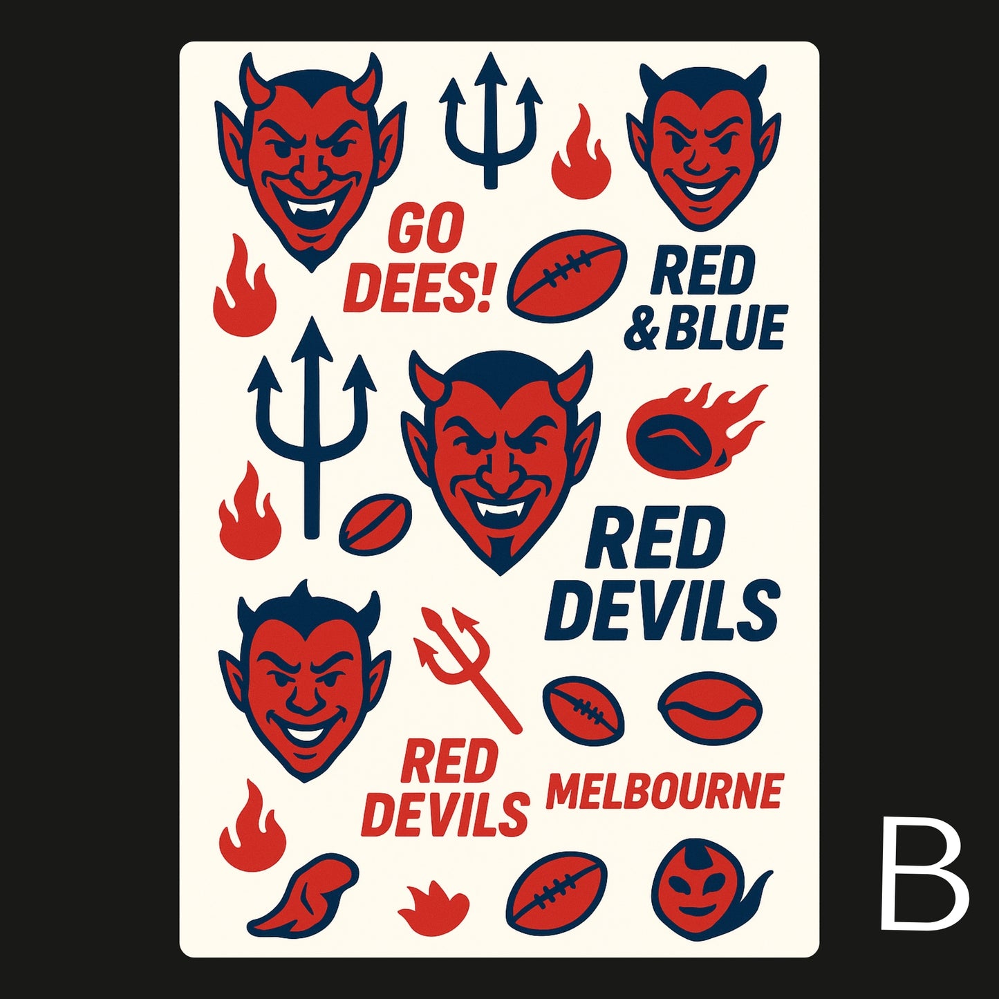 AFL Football Teams Temporary Tattoos A6