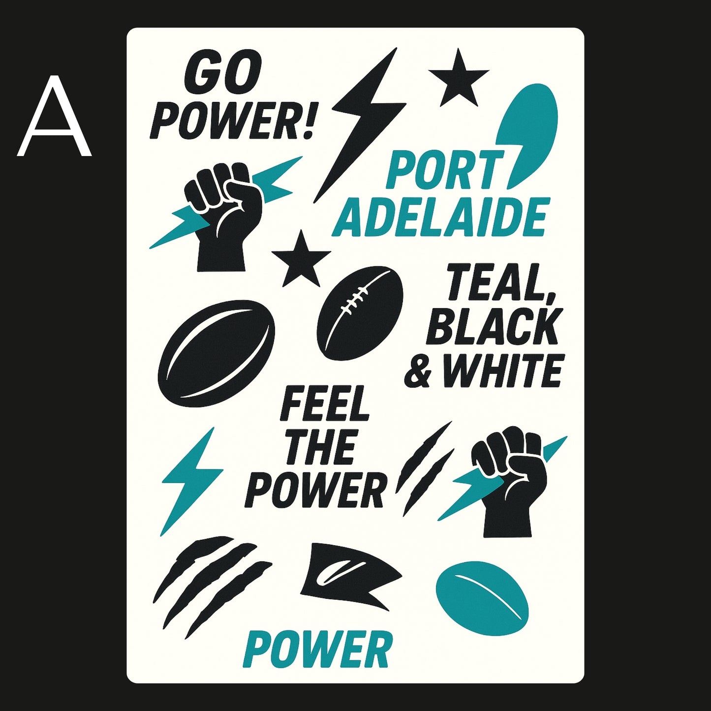 AFL Football Teams Temporary Tattoos A6