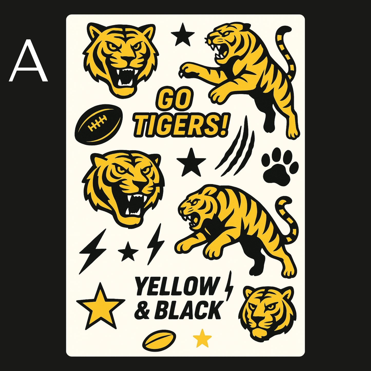 AFL Football Teams Temporary Tattoos A6