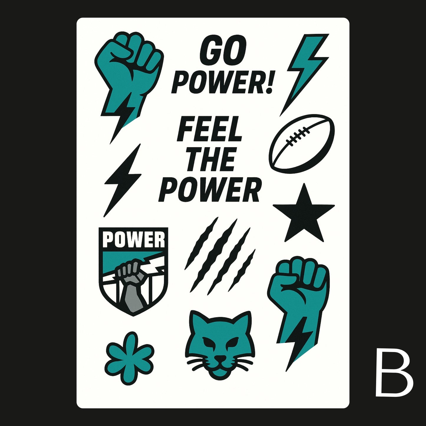 AFL Football Teams Temporary Tattoos A6