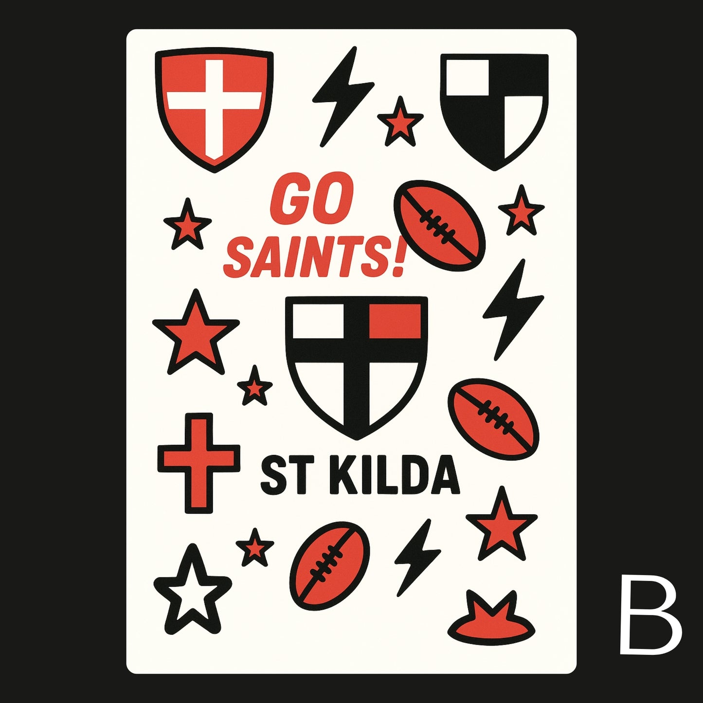 AFL Football Teams Temporary Tattoos A6