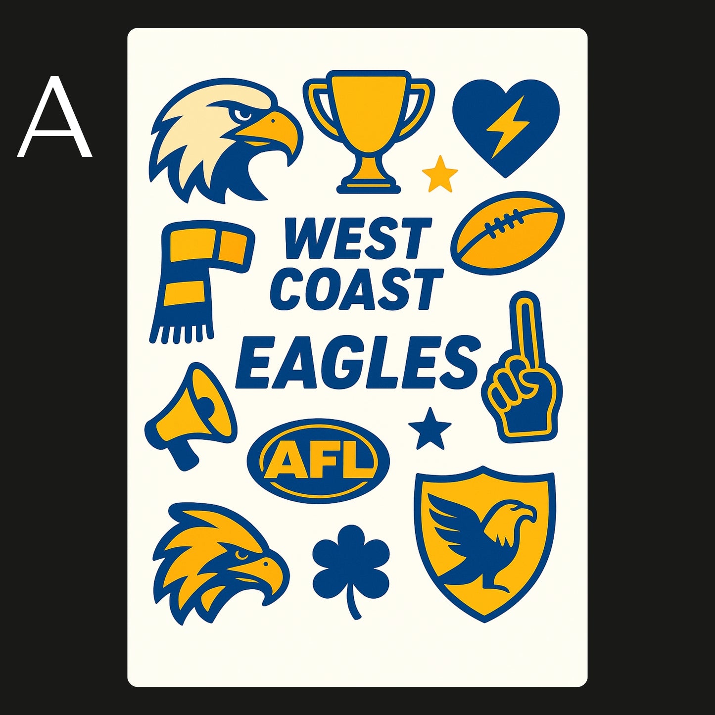 AFL Football Teams Temporary Tattoos A6