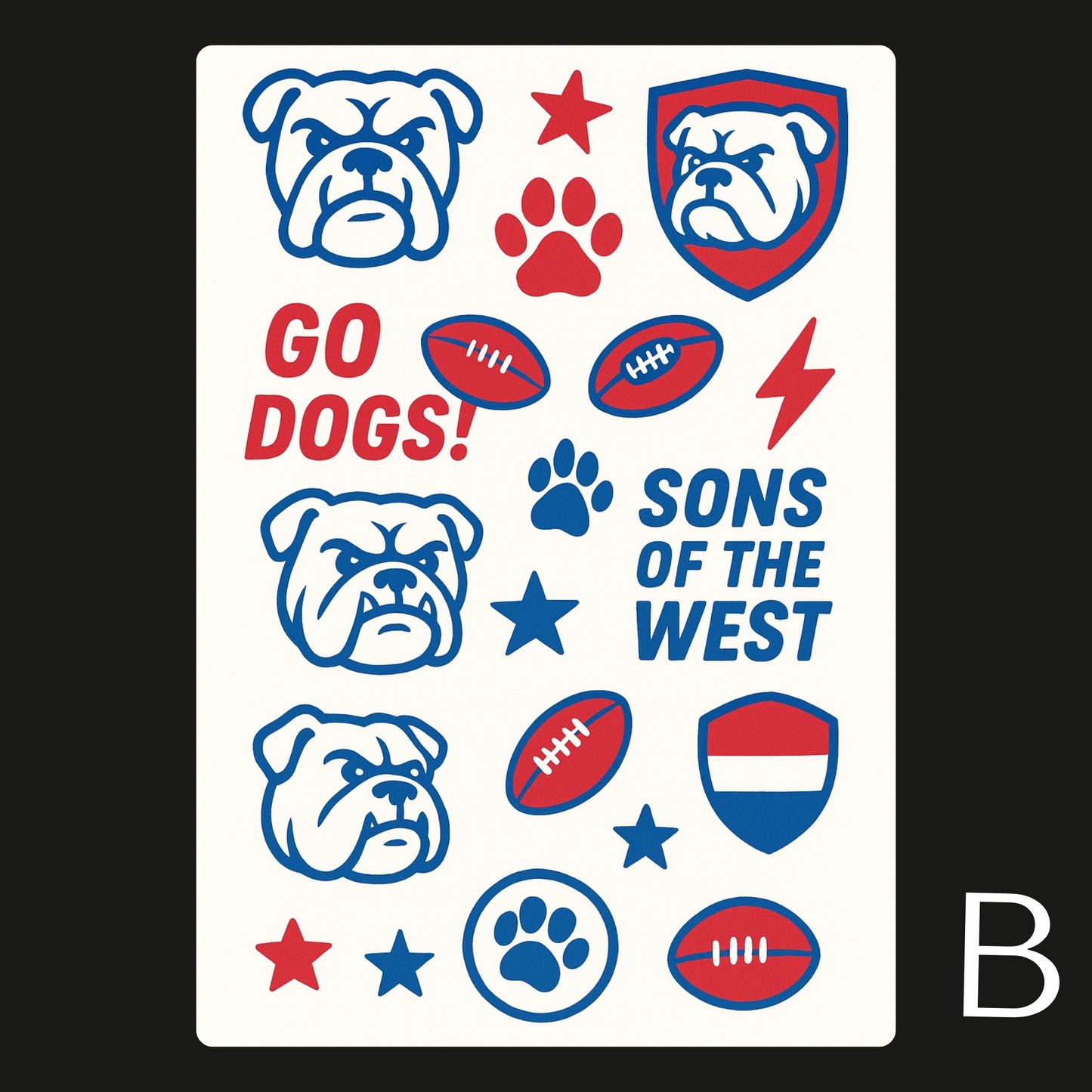 AFL Football Teams Temporary Tattoos A6